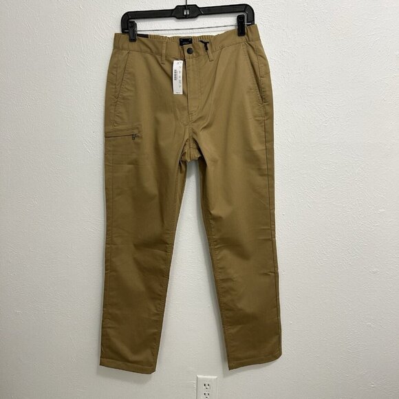 J.Crew 770 Straight-Fit Performance Pant Size 31 W 31L Honey Brown $98 J8655 NEW